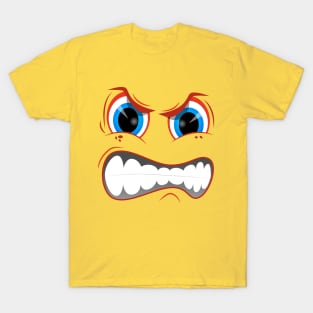 Mad Emoticon Smiley Face Shirt Or T-Shirt